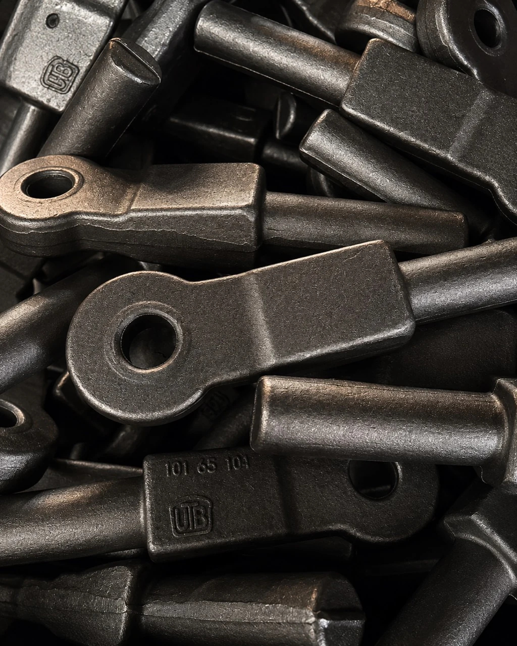 Representative forged eye and connection components